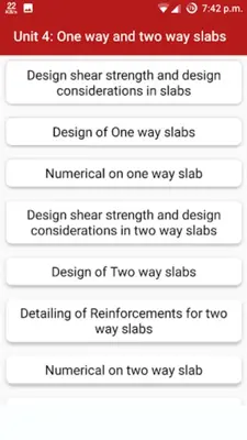 Design of Concrete Structures android App screenshot 3