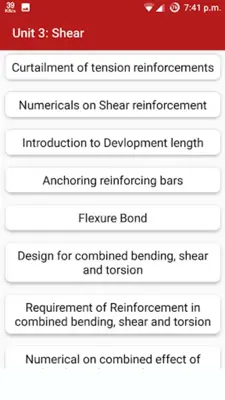 Design of Concrete Structures android App screenshot 4